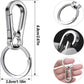 4Pcs Carabiner Clip Keychain Metal Carabiner Shape Key Ring Keyring Key Holder Clips Hook Holder Organizer for Car Keys Finder f