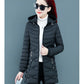 New Women Cotton Coat Autumn Winter Jacket Coat Middle-Aged Elderly Mothers Padded Hooded Keep Warm Down Cotton Overcoat Parkers