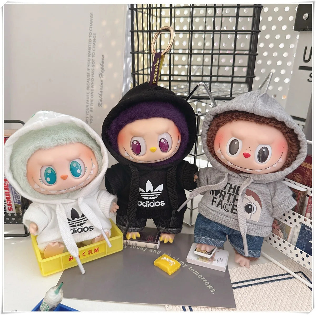 Doll Clothing Fashion Hoodie and Pants Set Korean
