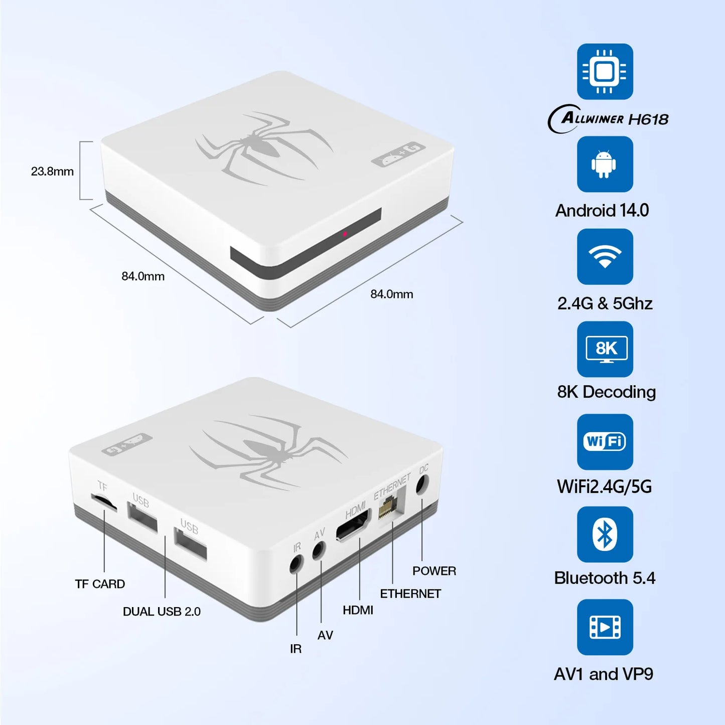 TV Game Box Retro Video Game Console Built in 20000+ Games Game Box  for Android TV Smart 2.4G 5G Wifi with Wireless Gamepad