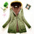 Korean Style Thickened Long Cotton Jacket Women's Winter Coat with Fleece Lining And Fur Collar Slim Fit plus Size Top