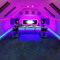 RGB LED strip with remote control, dimmable decorative lighting suitable for bedrooms, ceilings, and party atmospheres