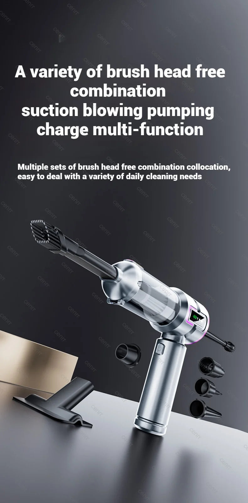 Mini Car Vacuum Cleaner 998000PA Cordless Powerful for Home Handheld Blower Car Cleaner Portable Car Vacuum Cleaner