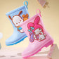 Sanrio Children's Rain Boots Cute Kuromi Melody Pachocco Non-slip Rain Shoes For Boys And Girls Waterproof Shoes Summer Summer