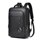 Executive Backpack Men PU Leather USB Charging Satchel Briefcase Office Travel Laptop Office Business Shoulder Back Pack Male