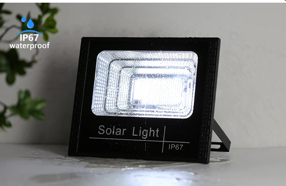 LED Solar Light For Outdoor Garden Floodlight Luminous Waterproof Stairs Wall Solar Light Dimming Light/time/remote Control