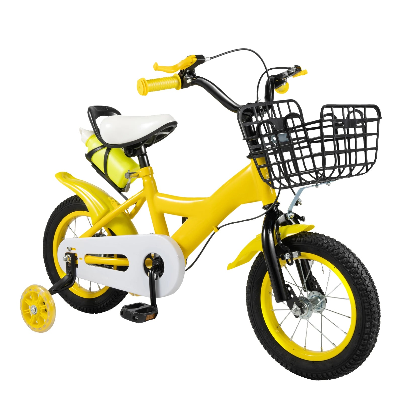 Children Bike Boys Girls Toddler Bicycle Adjustable Height Kid Bicycle with Basket for 2-4 Years Old Blue / Red / Yellow