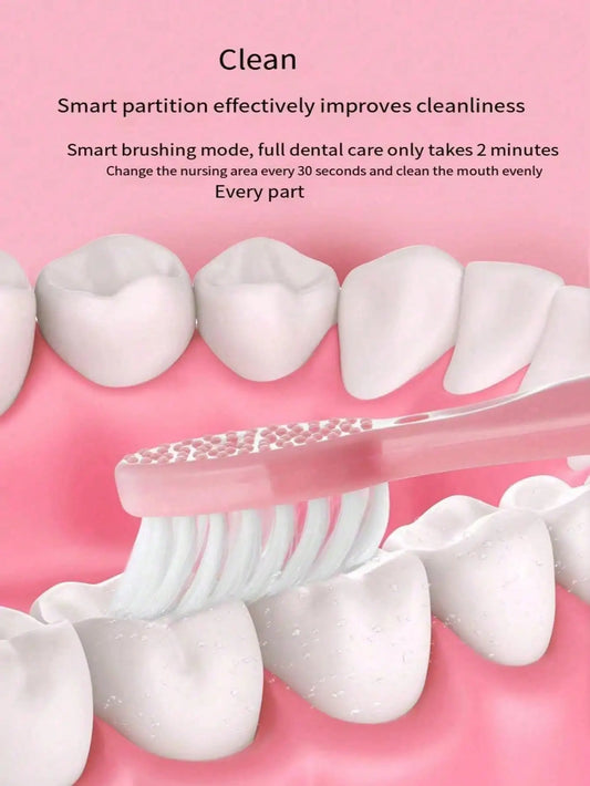 Electric Toothbrush Adult Automatic Couples Set, Suitable For Home Or Travel Use, Random Brush Head Colors