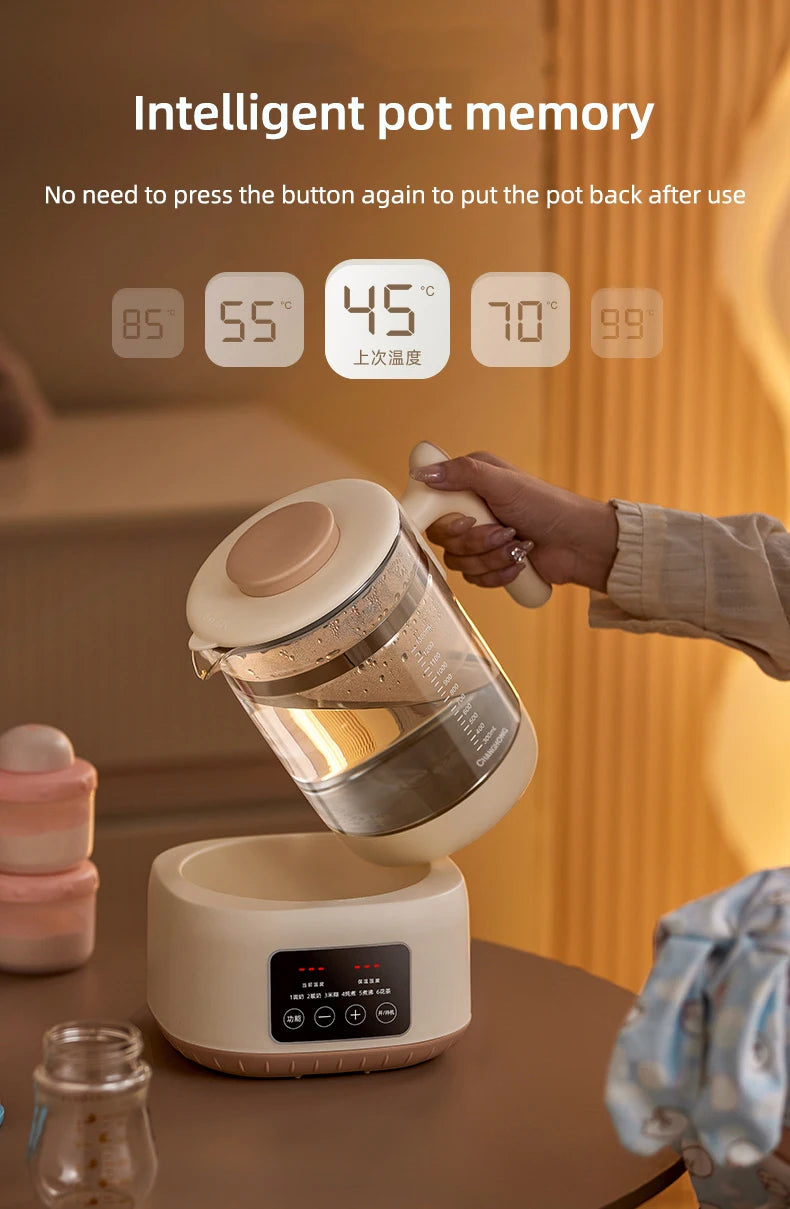 1300ml Infant Thermostatic Milk Regulator Baby Kettle 72 Hours Keep Warm Hot Water Smart Insulation Pot Milk Powder Warmer 220V