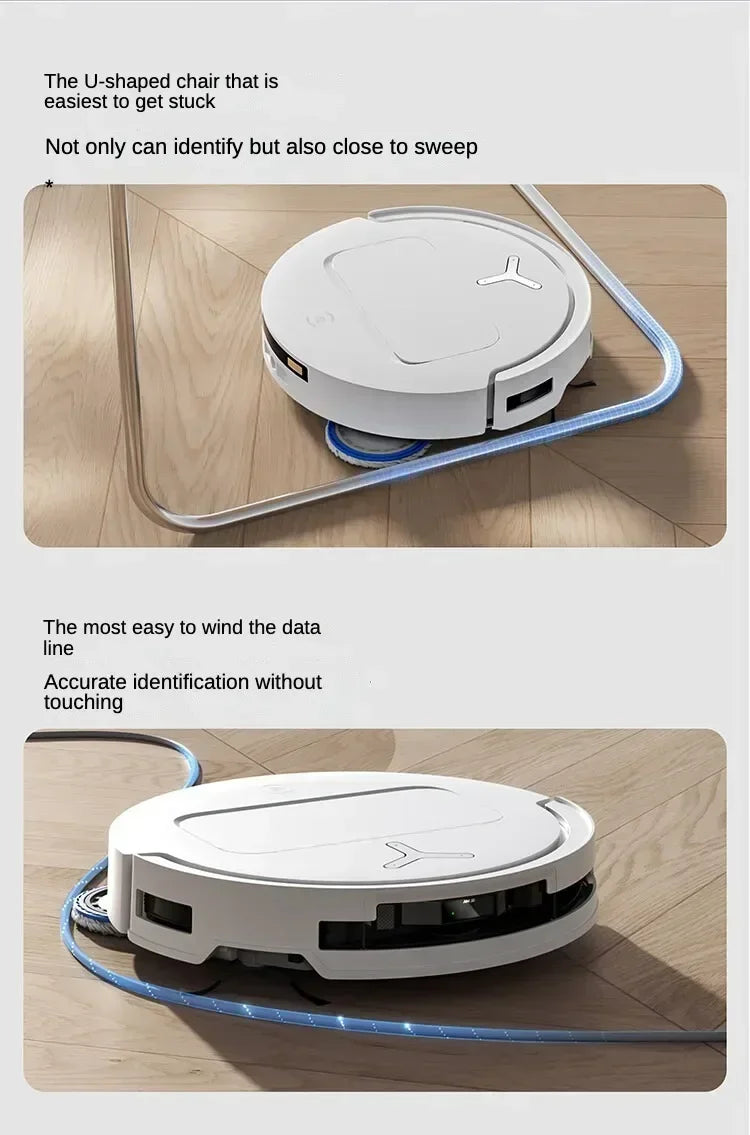 Original Ecovacs Deebot T50 PRO Vacuum Cleaner Robot Chinese Version 15800Pa Hair Zero-tangle Stepless 70°C Hot Water
