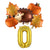 6Pcs Autumn Forest Animals Kids Birthday Party Decoration Squirrel Pine Cone Foil Balloon With 0-9 Number Ball Thanksgiving Gift