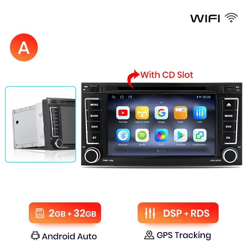 Junsun V1 Plus Car Radio For VW Volkswagen Touareg 2004 - 2011 Transporter wireless CarPlay Android Auto No 2 din 2din DVD