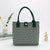 New Knitted Large Capacity Simple Stylish Handbag Customizable Personality Weave Bag Commuter Friendly Birdseye Pattern