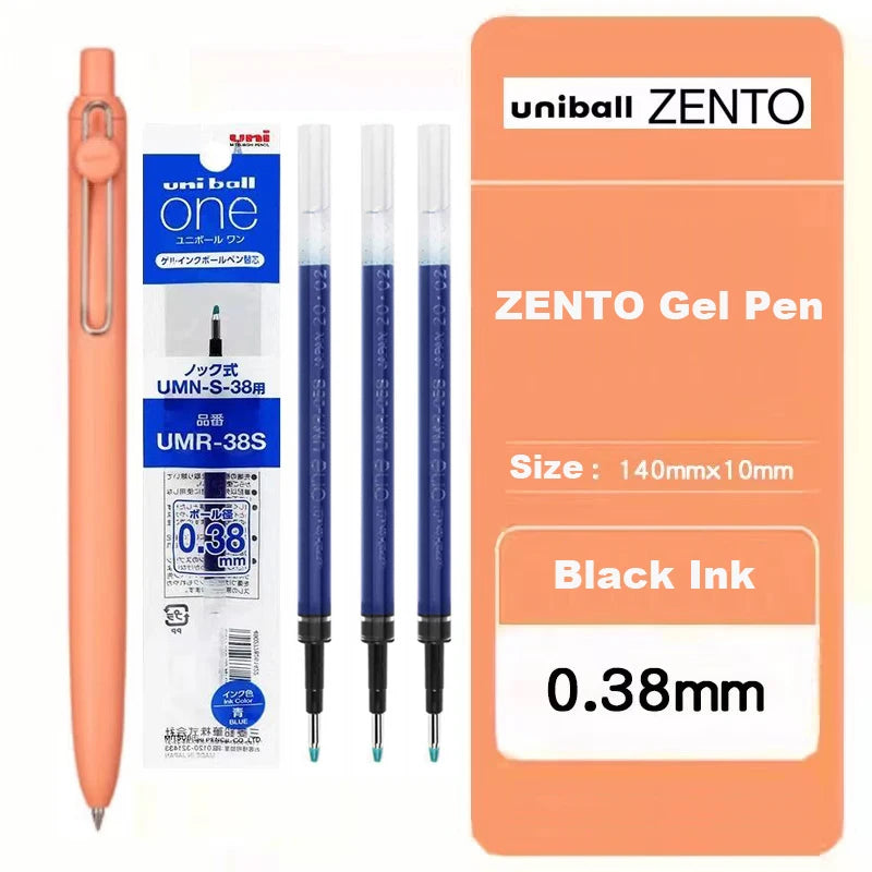 Japan Uni/Mitsubishi Uniball ZENTO series Gel Pen,Small Core 2nd 0.38/0.5mm Business Office Signing stylo back to school station