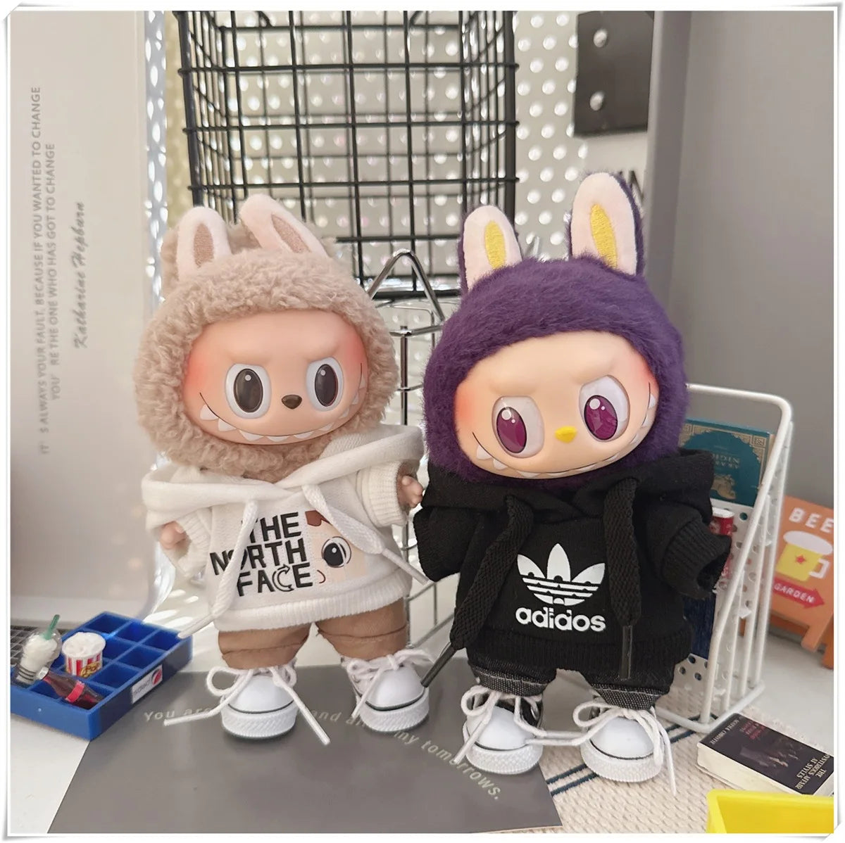 Doll Clothing Fashion Hoodie and Pants Set Korean
