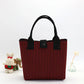 New Knitted Large Capacity Simple Stylish Handbag Customizable Personality Weave Bag Commuter Friendly Birdseye Pattern