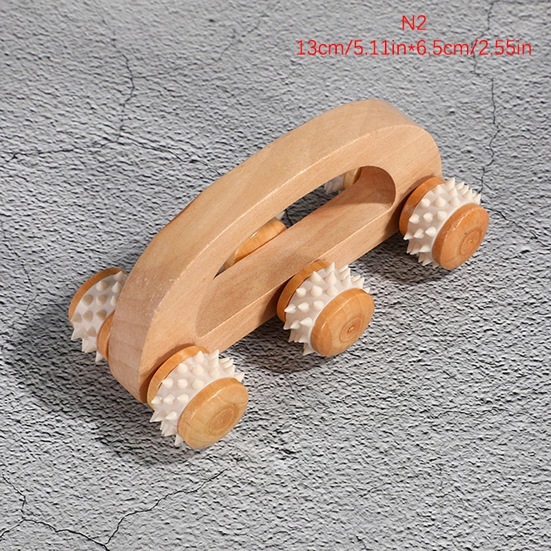 1pc Wooden Massage Roller Portable Massage Tools For Face Neck Muscle Relax Head Foot Massager Stick Body Relaxation