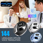 Ai Translators Earphone 144 Languages  Wireless Bluetooth 5.4 Smart Voice Real time Translator Headphones For Travel Business