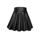 High Waist Faux Leather Textured Half Skirt For Women Versatile And Basic A-Line Skirt Umbrella Skirt Sexy And Slim Mini Skirt