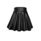 High Waist Faux Leather Textured Half Skirt For Women Versatile And Basic A-Line Skirt Umbrella Skirt Sexy And Slim Mini Skirt