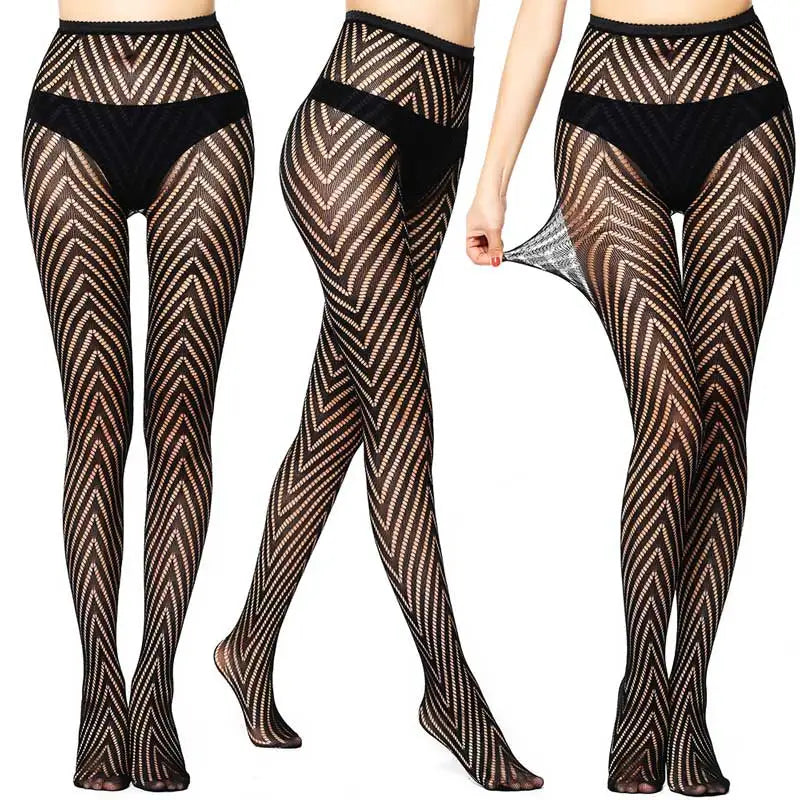 Sexy Mesh Stockings Print Patterns Flower Heart Skull Nylon Push Up  Slim Women Fishnet Tights Y2k Party Club Gothic Pantyhose