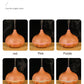 High Quality 500ml Aromatherapy Essential Oil Diffuser Wood Grain Remote Control Ultrasonic Air Humidifier with 7 Colors Light