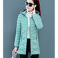 New Women Cotton Coat Autumn Winter Jacket Coat Middle-Aged Elderly Mothers Padded Hooded Keep Warm Down Cotton Overcoat Parkers