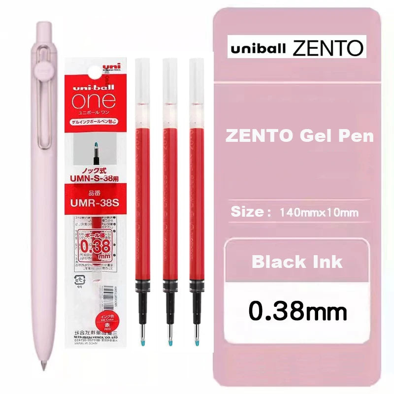 Japan Uni/Mitsubishi Uniball ZENTO series Gel Pen,Small Core 2nd 0.38/0.5mm Business Office Signing stylo back to school station