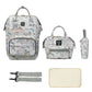 Mommy Bag Fashion Diaper Bag for Baby Nappy Bag Waterproof Mummy Bag with Diaper Pad, Pacifier Bag, Backpack, Hand Bag