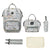 Mommy Bag Fashion Diaper Bag for Baby Nappy Bag Waterproof Mummy Bag with Diaper Pad, Pacifier Bag, Backpack, Hand Bag
