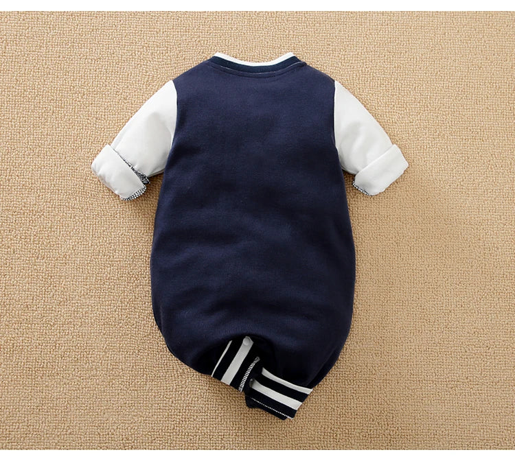 Newborn Baby Baseball Clothes 0 3 6 9 12 Months Boston Cotton Long Sleeve Footies Toddler Boy Clothes Kids Jumpsuit Pyjama Bebe