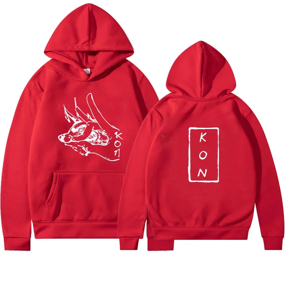 KON Japanese anime chainsaw man peripheral series printed sweatshirt new style letter long sleeve sweatshirt