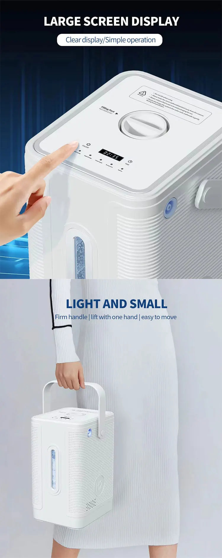 Hydrogen Inhalation Machine 225ml 300ml 450ml Hydrogen Gas Inhalation Device Multifunctional Hydrogen Absorption Generator