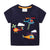 Jumping Meters 2-7T New Arrival Striped Cars Baby Girls Tees Cotton Summer Toddler Clothes Kids Tops Children's Tshirts