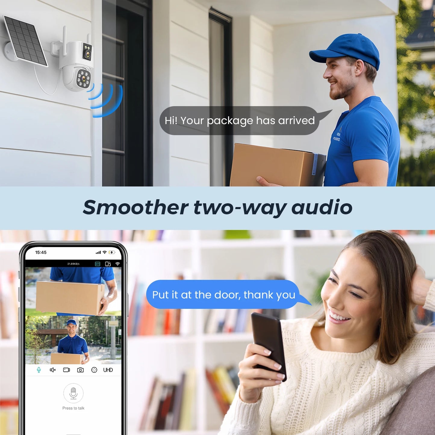 8MP 4K AOV Solar Camera Wifi 7/24 Recording Wireless Outdoor Surveillance Camera Dual Lens 365 Days Standby Home Security ICSEE