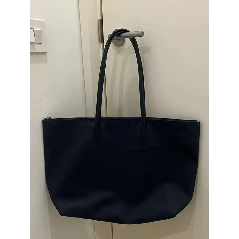 Classic French Fashion Women's Outdoor Large Capacity Lightweight Simple Commuting Big Bag Tote Bag Handbag Large