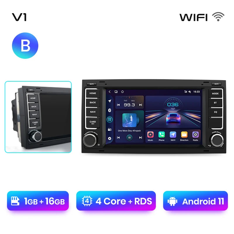 Junsun V1 Plus Car Radio For VW Volkswagen Touareg 2004 - 2011 Transporter wireless CarPlay Android Auto No 2 din 2din DVD