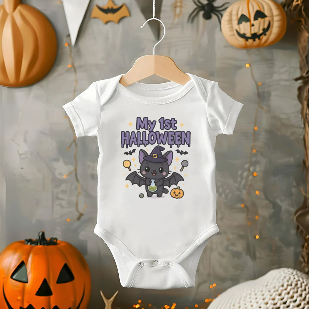My 1st Halloween Baby Rompers Girls Boys Cute Bodysuit Toddler Halloween Costume Infant Clothes First Halloween Baby Gift