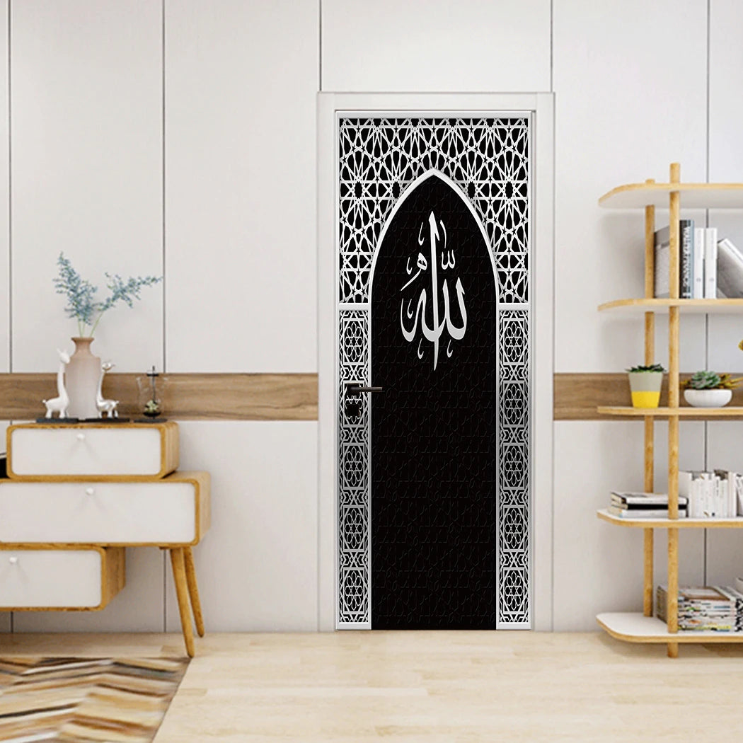 Simulation Of Gilt Leaves DIY Door Stickers Home Decoration Wall Sticker Kitchen Art Mural Peel & Stick Waterpoof PVC Wallpaper