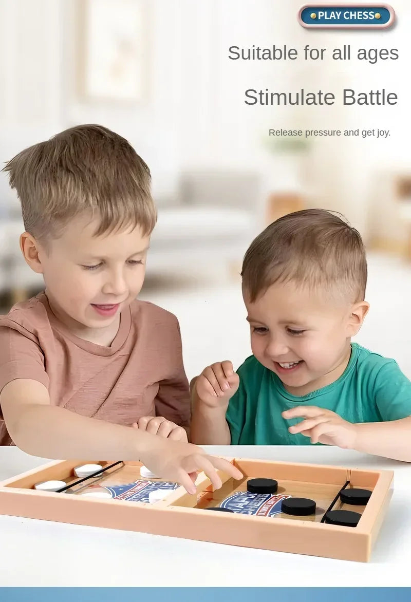 Fast Sling Puck Game Slingshot Chess Table Chess Puzzle Party Game Adult Child Family Game Desktop Battle Board Games