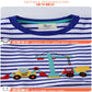 Jumping Meters 2-7T New Arrival Striped Cars Baby Girls Tees Cotton Summer Toddler Clothes Kids Tops Children's Tshirts