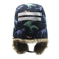 Winter Children Fur Keep Warm Hats Cartoon Dinosaur Pattern Ushanka Caps for 1-10 Years Boys Girls Windproof Soft Skiing Hat