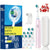 Electric Toothbrush Rechargeable Deep Clean Whitening Teeth for Adult Toothbrush Rotation Toothbrush with 4/8 Replacement Heads