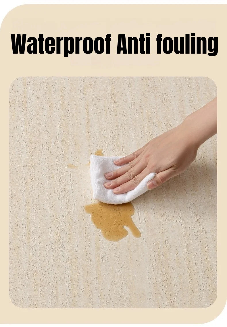 Imitate Travertine Wallpapers 3D Slate Textured Thickening Foam Self Adhesive Wall Stickers Suitable for Smooth and Flat Walls