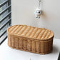 Bohemian Imitation Rattan Storage Basket Woven Storage Box Dust-proof Frame Home Decoration Basket