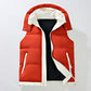 Men's Color-Block Puffer Vest with Removable Hood - Zip Closure & Flap Pockets, Water-Resistant Warm for Winter Casual Outfits
