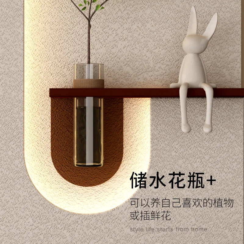 Jiasijia 2024 vase hydroponic decorative painting cream wind porch physical three-dimensional decorative