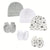 3Set/lot Newborn Baby Hat Gloves Suit Cotton Boys Girls Beanie Hats Cartoon Printed Prevent Face Infant Gloves Shower Gifts