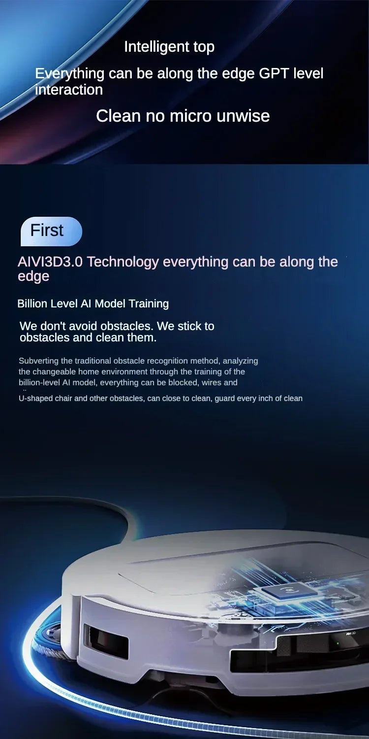 Original Ecovacs Deebot T50 PRO Vacuum Cleaner Robot Chinese Version 15800Pa Hair Zero-tangle Stepless 70°C Hot Water