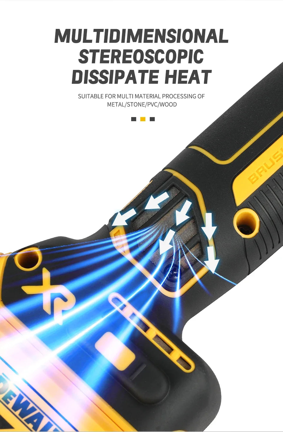 Dewalt DCG405NT 125MM amoladora angular sin escobillas inalámbrica 9000RPM máquina cortadora pulidora para baterías de litio